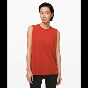 Lululemon All Yours Boyfriend Tank Color Magma Size 10